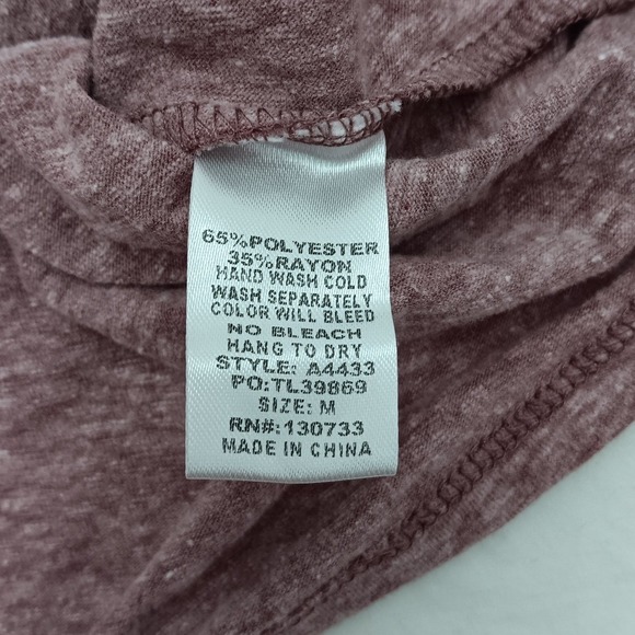 Umgee USA Women's M Pink Marled Knit Dolman Sleeve Twist Front Top - Picture 7 of 9